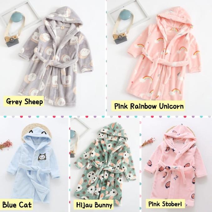 Baju Handuk Anak Handuk Kimono Anak Handuk Berenang Anak Handuk Hoodie