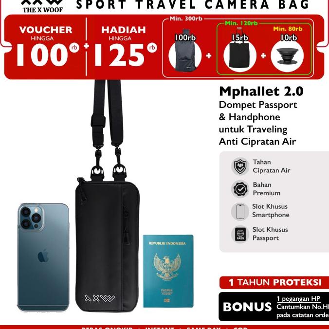 Dompet Passport Paspor HP Waterproof The X Woof Mphallet2