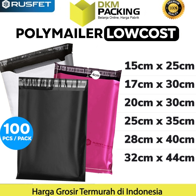 

11.11 FLASH SALE Plastik Polymailer PACK LOW COST Amplop Packing Polimailer RUSFET