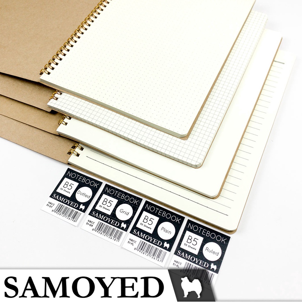 

➬ Buku Catatan / Notebook B5 Samoyed NBCC-51 (Plain/Ruled/Grid/Dotted) 96zfq