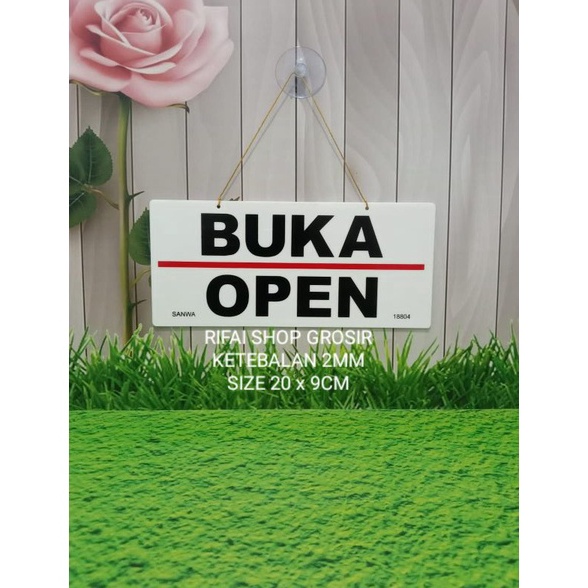 

JD35 OPEN CLOSED SIGN BOARD AKRILIK MURAH BERKUALIATS 54