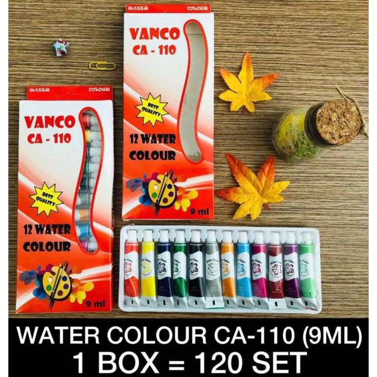 

4.4 Terlaris cat air 12 warna 9 ml vanco setara vtec set