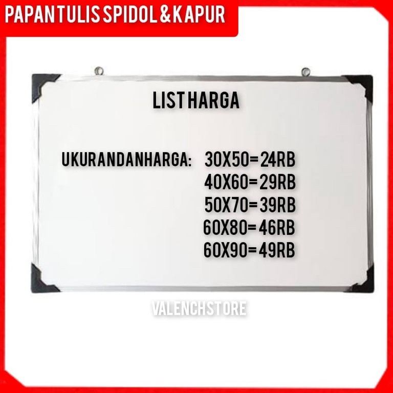 

Diskon Flash Papan Tulis 60x90cm Spidol dan Kapur Whiteboard / Blackboard Ukuran 60x90cm