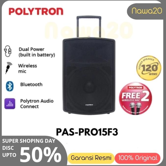 PROFESSIONAL ACTIVE SPEAKER POLYTRON PASPRO15F2/PASPRO 15F2