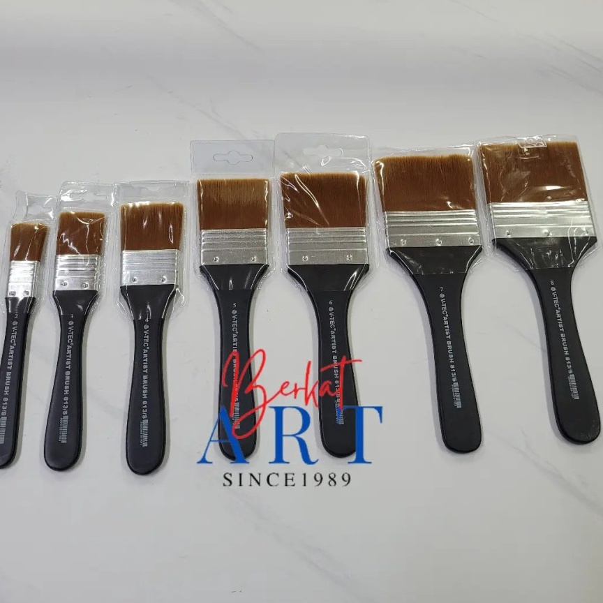 

1.1 Brand VTEC Kuas Lukis Artist Brush Bulu Sintetis 813S Pendek