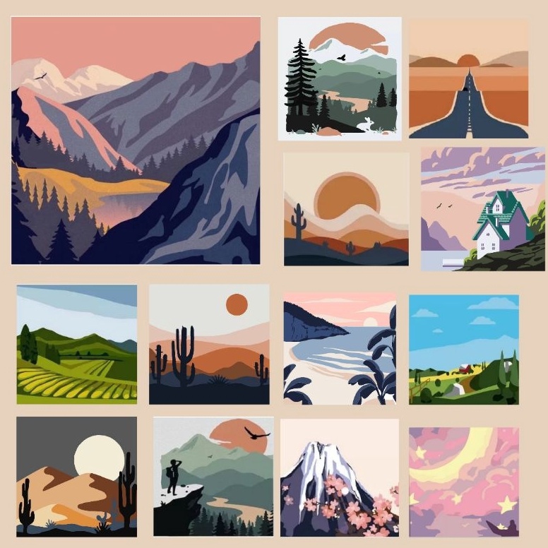 

Penawaran Terbaik paint by number mountain view