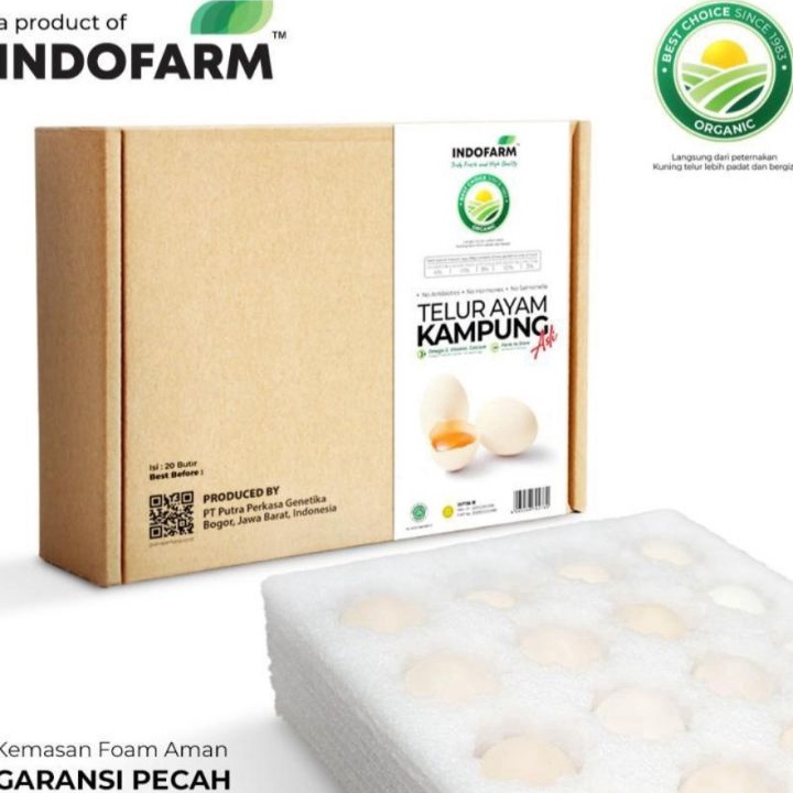 

➙➼✦❃ Telur Ayam Kampung Omega Indofarm 20 pcs Original Best Seller