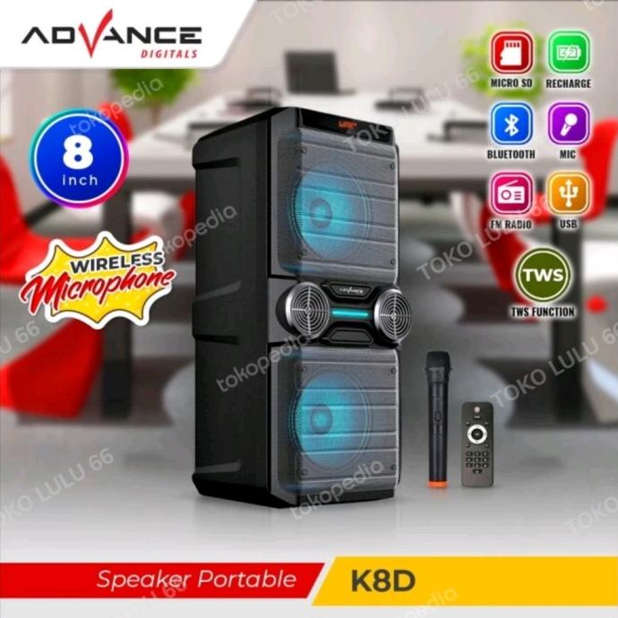 speaker advance k8d portable / advance k 8d