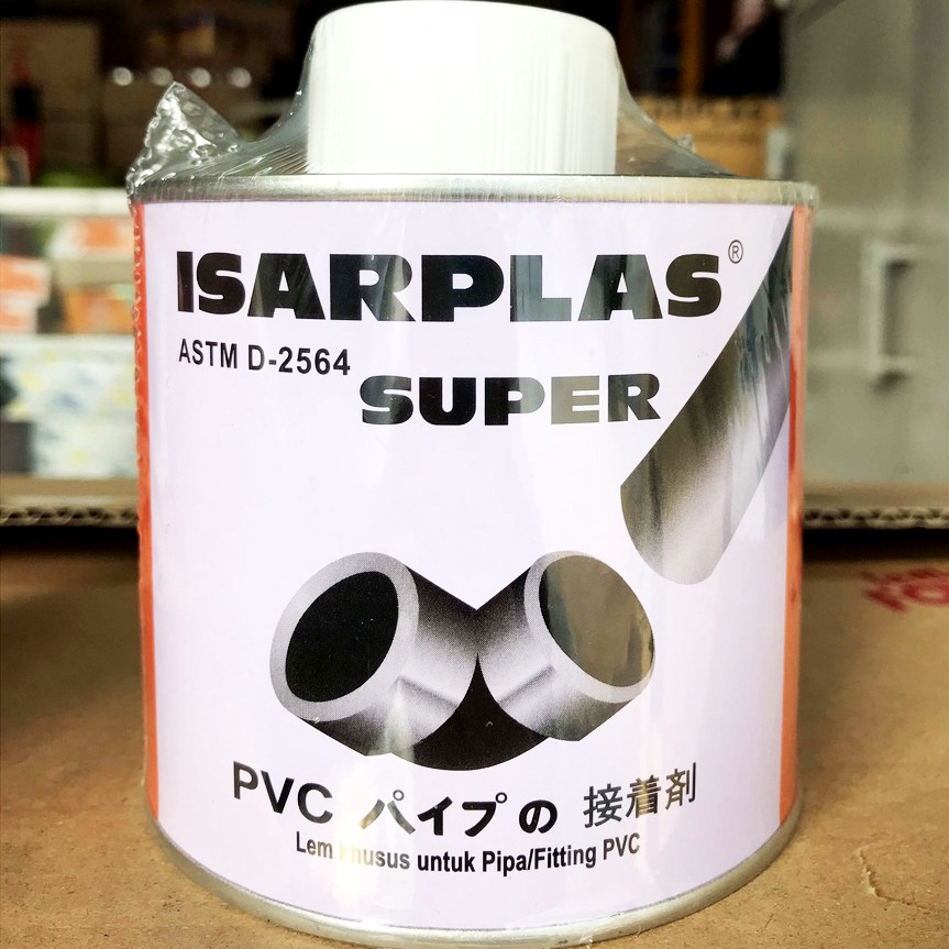 

7.7 HARGA GROSIR LEM PVC ISARPLAS KALENG 400 GRAM / LEM PIPA KALENG 400 GR KUAS