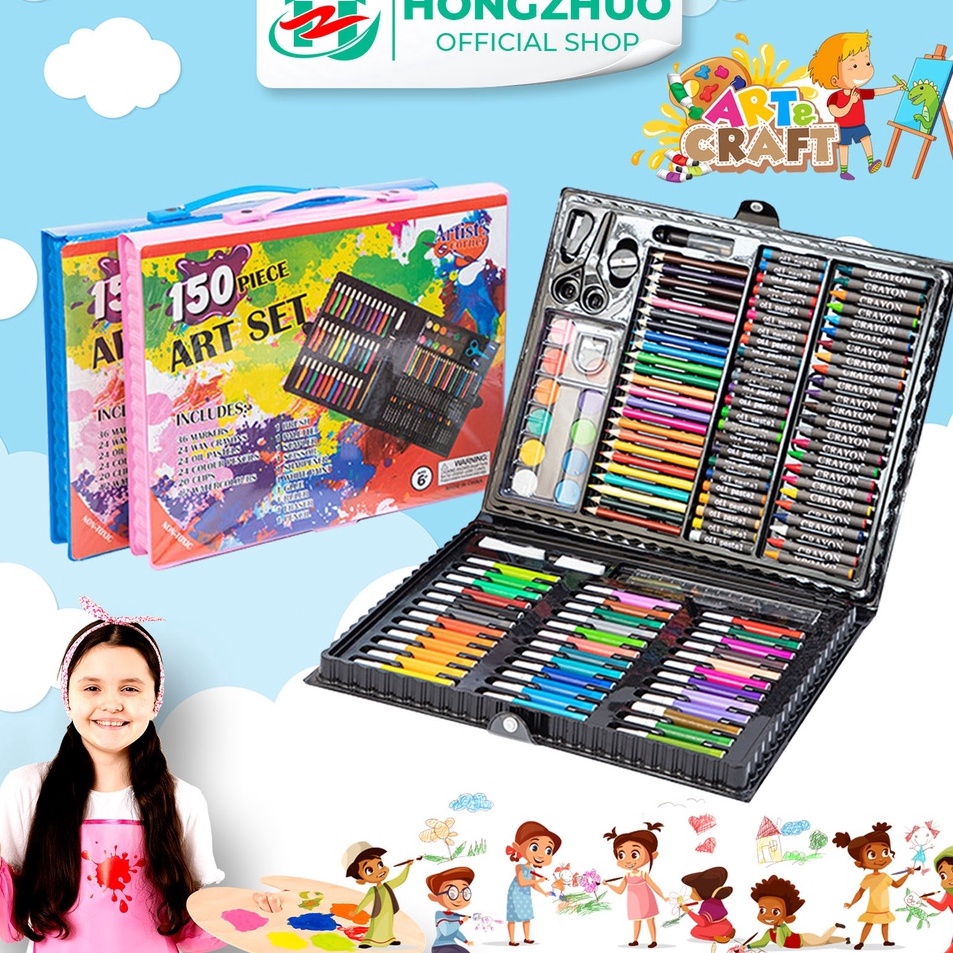 

Best Hongzhuo Crayon Set Mewarnai Melukis Pensil Menggambar 150 Pcs / Alat Tulis Anak Buruan Beli