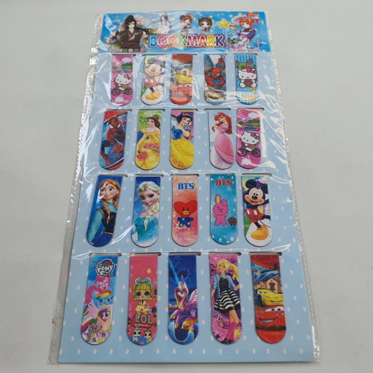 

67 pembatas buku magnet isi 20 pcs grosir mahnetic bookmark ☆cod