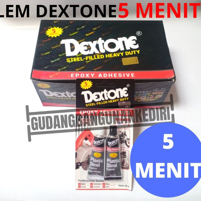 

4.4 FLASH SALE [PROMO] LEM BESI DEXTONE 5 MENIT 5MENIT EPOKSI EPOXY 48gram