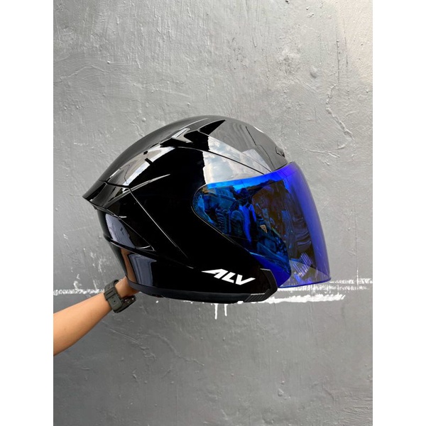 GRATIS SPOILER HELM ALV ULTRON SOLID SNI VISOR REVO BLUE