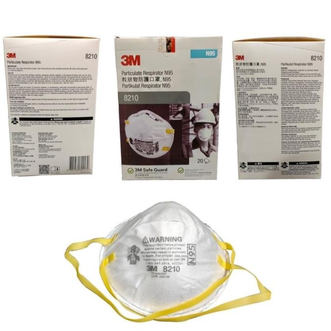 Masker 8210 N95 Singapore 1 Box Isi 20 pcs