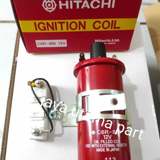 Ignition Coil Koil Pendek 12V Universal Hitachi