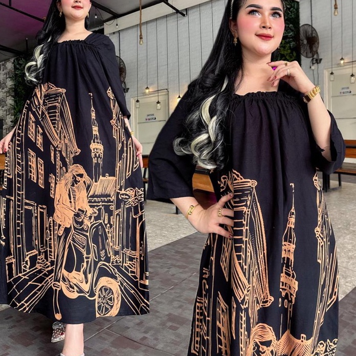 Terlaris Today longdress fuji Daster lowo minnie busui jumbo zebra kekinian Polka Dot Setrip Daster 