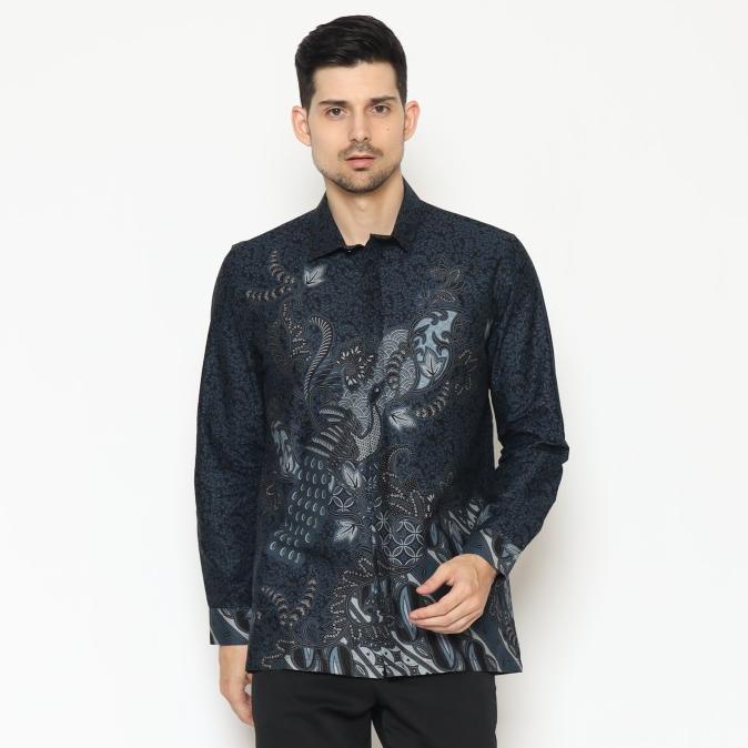 MAGINOT WANDRA Batik Slim Fit Lengan Panjang - Black,S