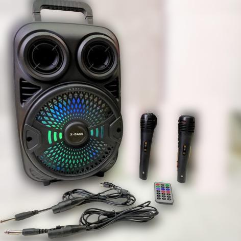 Speaker + Mic Portable Wireless Bluetooth Karaoke Meeting Besar 6.5"