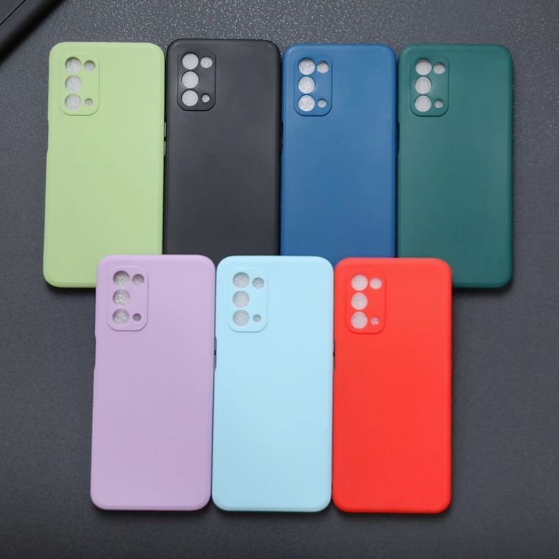 Oppo A74 5G Oppo A57 4G Oppo A77S Macaron Square Softcase Candy Macaron / Case Square Edge Oppo A74 