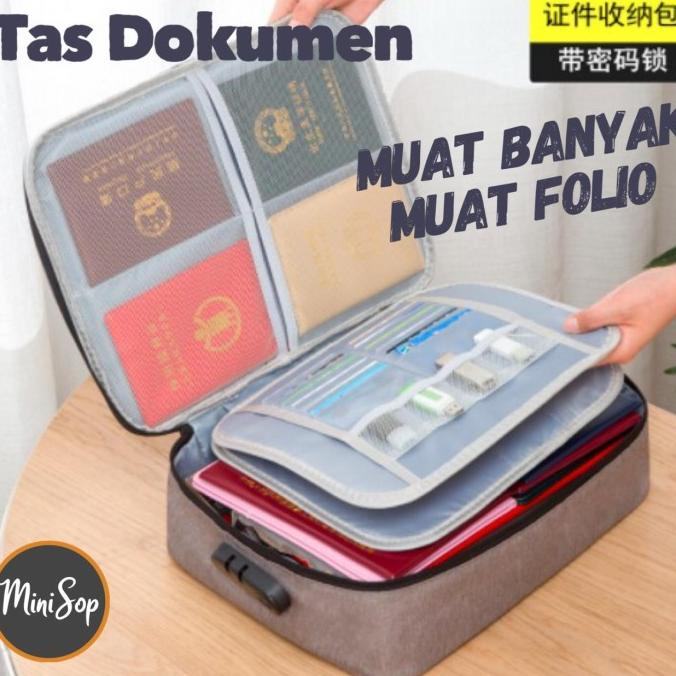 

Tas Dokumen Anti Air 3 Digit Angka Kunci / Travel Document Bag