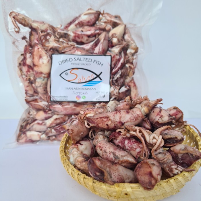 

Ikan Asin Sotong / Cumi Asin / Suntung Kemasan Murah 500 gr