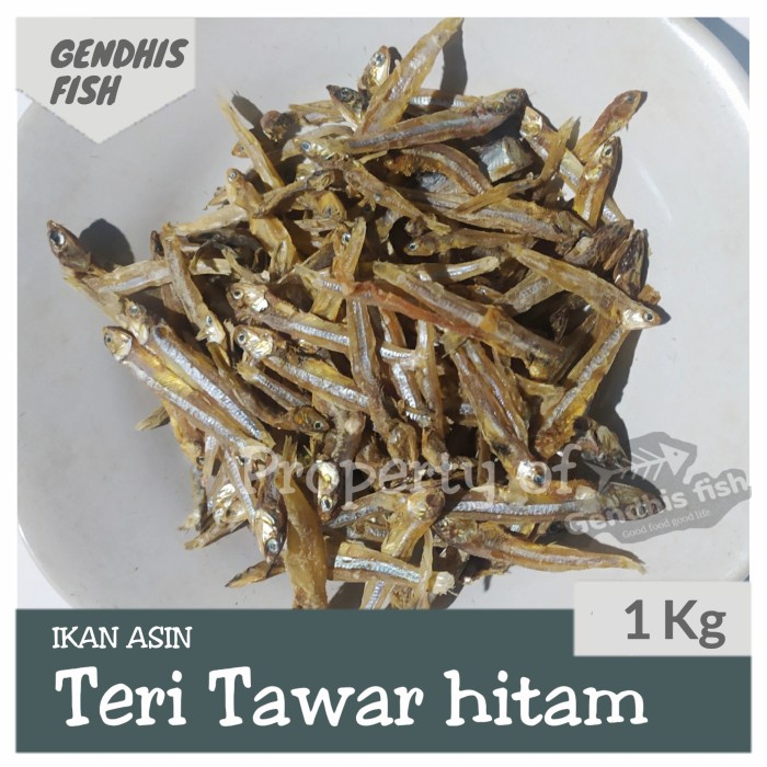 

Ikan asin teri tawar hitam kemasan 1 kg