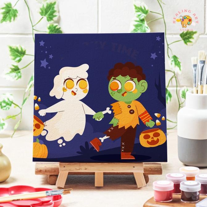 

Alat Paint by number Halloween Zombi diy painting canvas 20x20 alat lukis Baru|Kode 1183