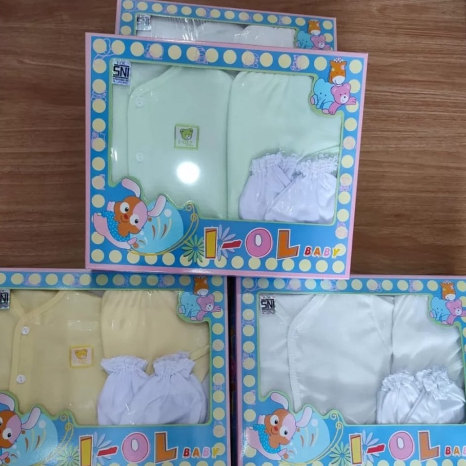 Big Sale.. Kado Baju Bayi Set IOL Biru Muda-Baby Set Iol Murah-Baby Gify Set IOL