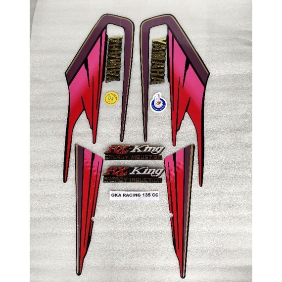 Top Sale.. striping lis sticker rx king 95 lengkap emblem