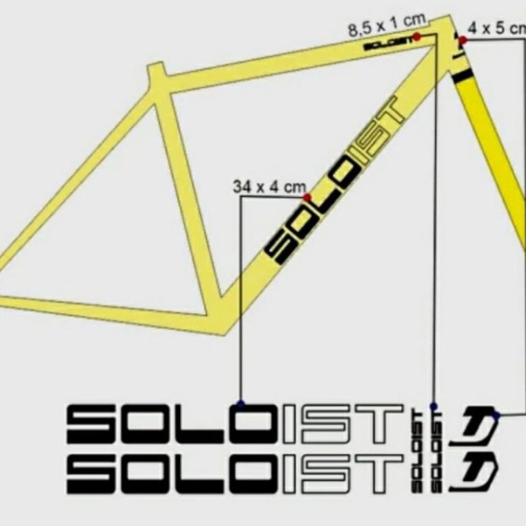 [♔U5$] Cutting Sticker Sepeda United Soloist Fixie Discount