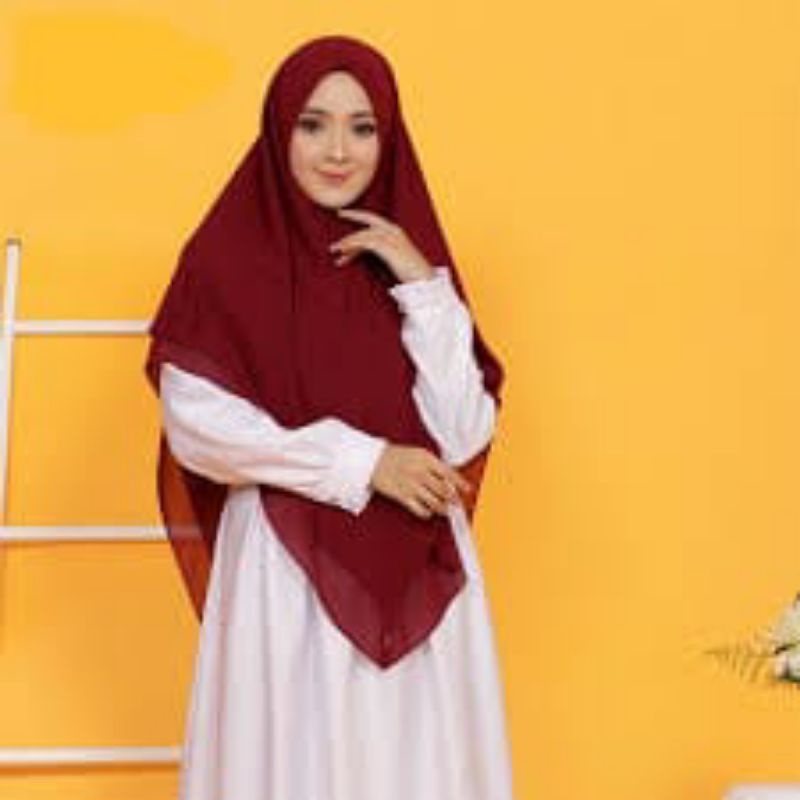 KHIMAR CERUTY BABYDOLL 2 LAYER NON PET / KHIMAR CERUTY BABYDOLL 2 LAYER KEKINIAN