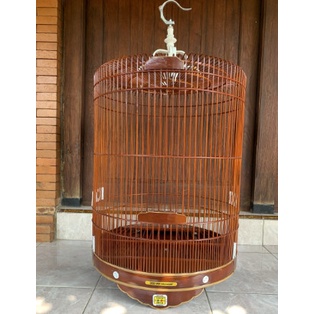 SANGKAR KANDANG MURAI ORIQ JAYA COKLAT HITAM NOMER loro