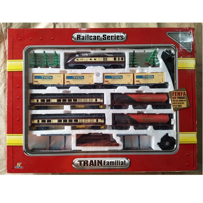 ✅COD Kereta Api Fenfa Dus Merah Loco Modern Terbaru