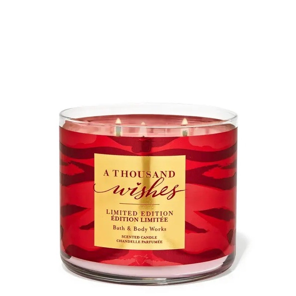 ✅Ready Bbw 3-Wicks Candle A Thousand Wishes Limited Edition Limited