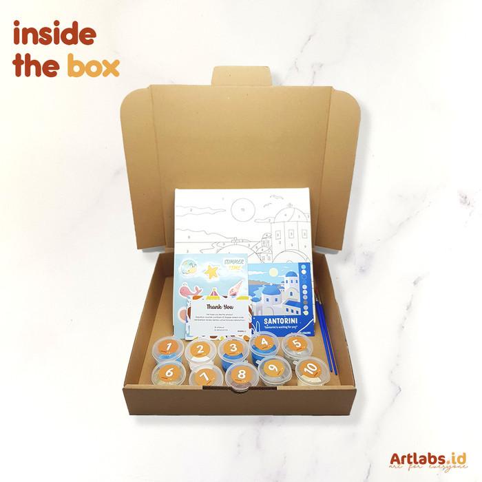 

Santorini - Paint By Number 10 Color[City Series]|Painting Kit