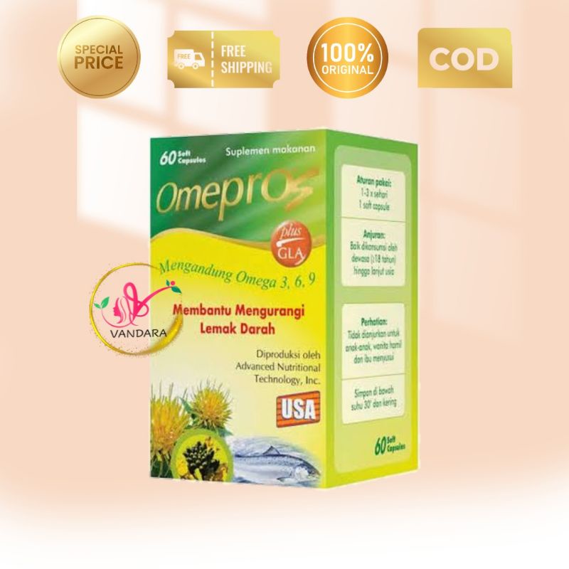 Omepros Soft Capsules isi 30 / 60 Kapsul - Obat Kolesterol