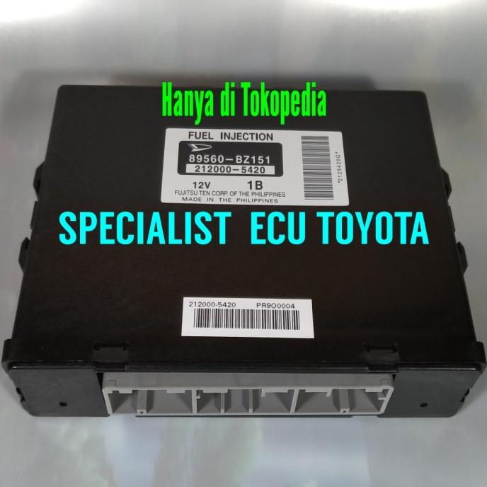 89560-BZ151 ECU Avanza/Xenia VVTI 1300cc Computer Fuel Injection Mobil