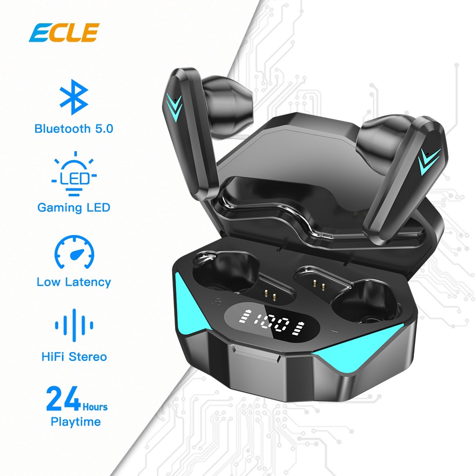 DISCOUNT⚡ ECLE X15 TWS Headset Bluetooth Ultra HD Audio Mini Earbuds HiFi Stereo WaterProof