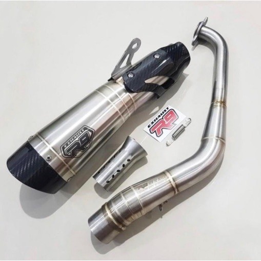 [Baru] Knalpot Racing R9 H2 Ss Ori Full System Free Db Killer Nmax New Aerox Berkualitas