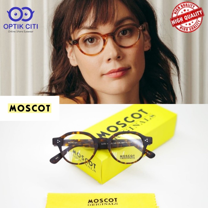 [Baru] Frame Kacamata Pria Wanita Bulat Moscot Ezra Premium Grade Original Terbatas