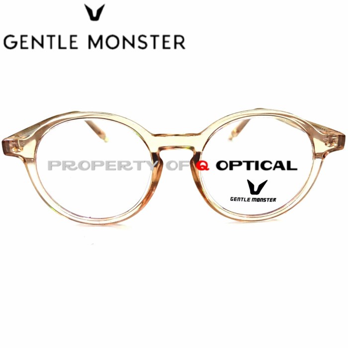 ✨Termurah Kacamata Frame Pria Wanita Gentle Monster G2815 C6 Brown Transparant Bisa Sameday