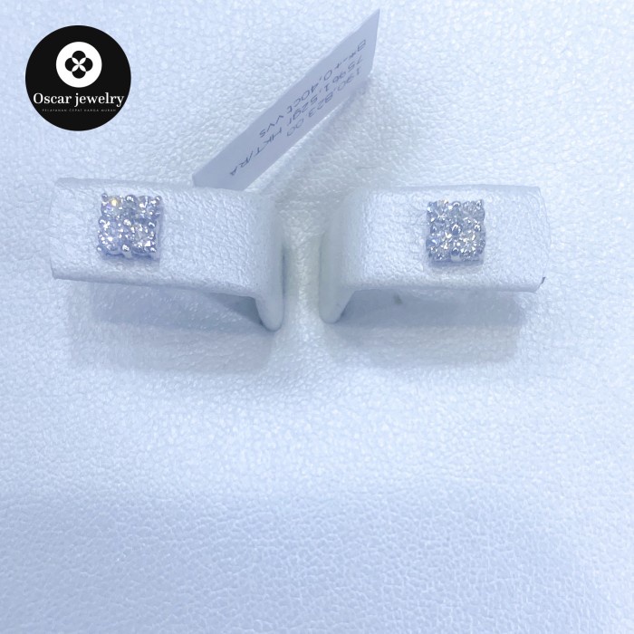 ✨Termurah Giwang Berlian Eropa Emas Putih 750 Xxxxx Berkualitas