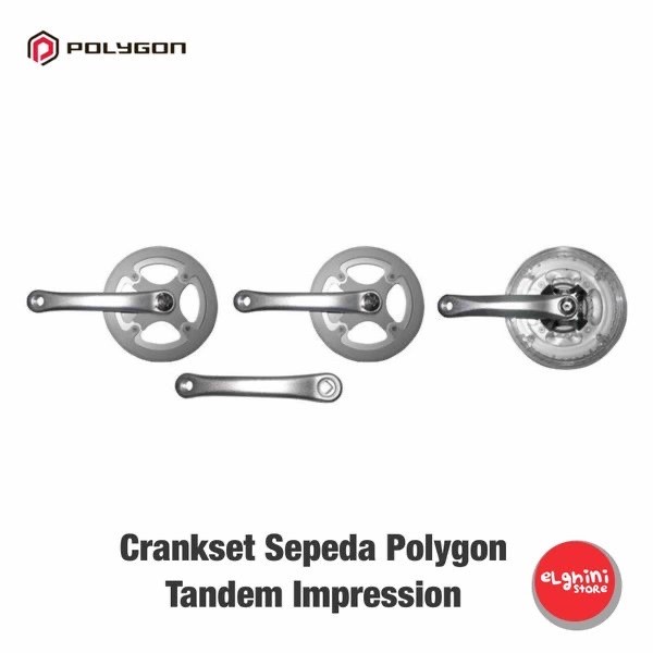 [New Ori] Crankset Sepeda Polygon Tandem Impression Diskon