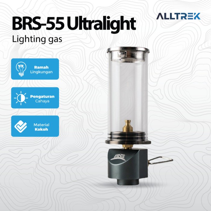 Lampu lentera gas ultralight camping petromax windproof