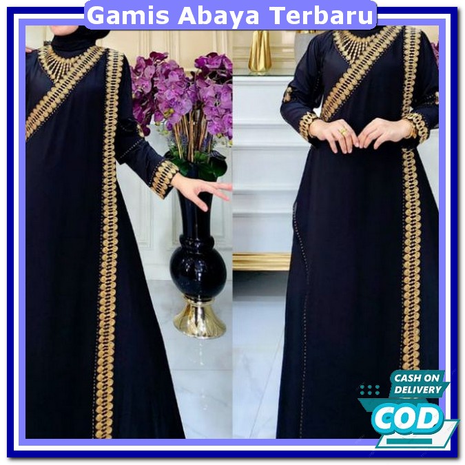Abaya Mewah Gamiz Model Kekinian Ld 120 Baju Gamis Remaja Kekinian Jumbo Mewah Gmis Murah Elegant Ga