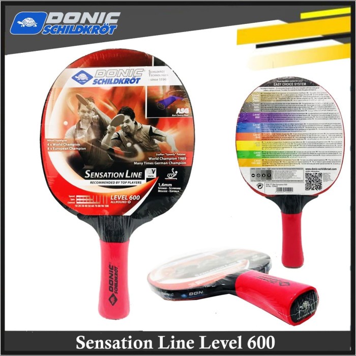 [New] Bat Pingpong / Tenis Meja Donic Schildkrot - Sensation 600 Berkualitas