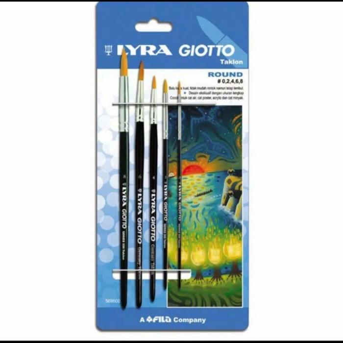

Lyra Giotto Brush Art Round Set Kuas Lukis Runcing Set Original