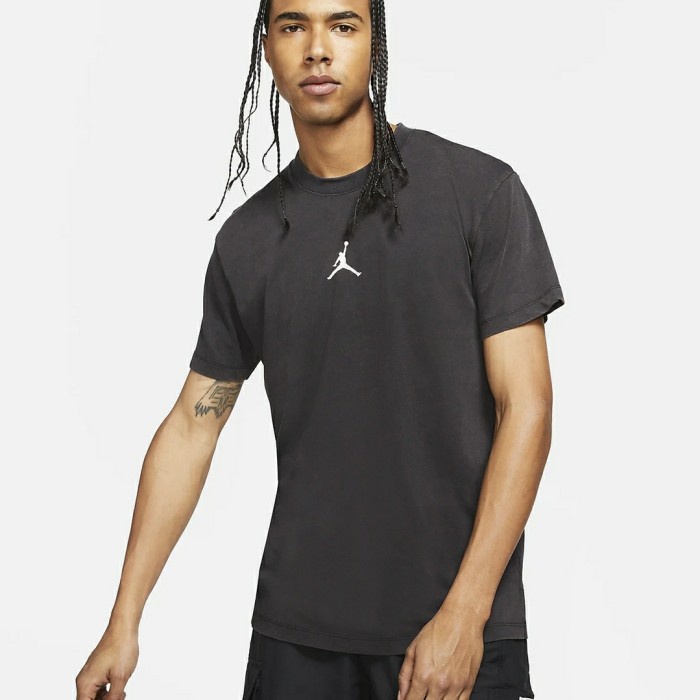 [New] Da2694 010 Mens Jordan Dri Fit Air Dry Graphic Short Sleeve Top Berkualitas