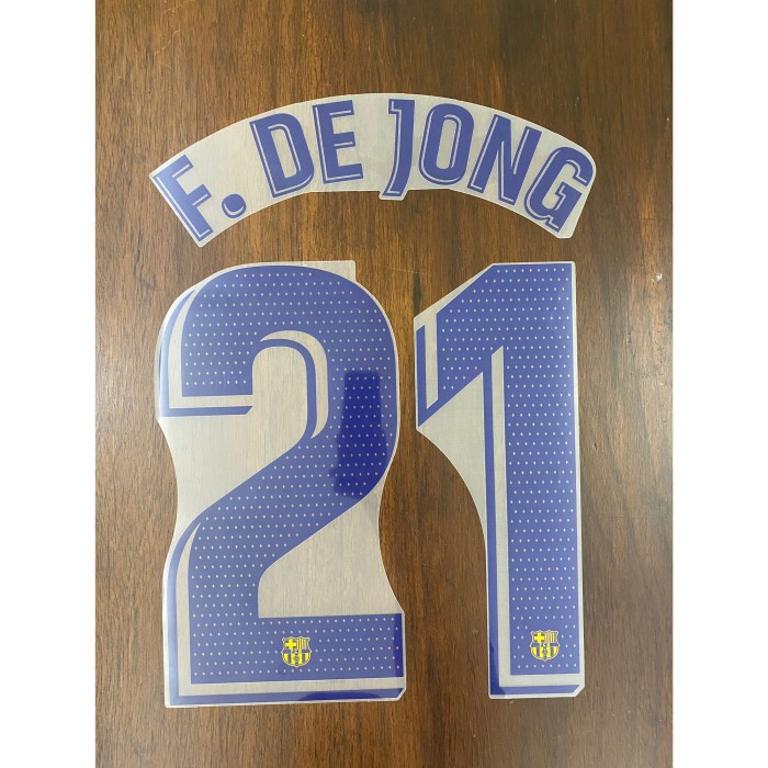[New] Nameset Original Barcelona 4Th 2022/23 De Jong For Original Jersey Terbatas