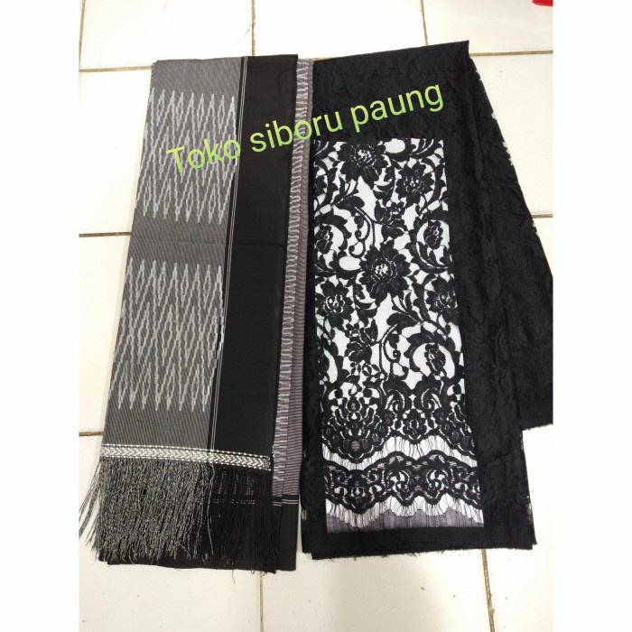 [Ori] Stelan Sibolang Rasta Abu Lis Hitam Dan Brokat Fatmawati Halus Diskon
